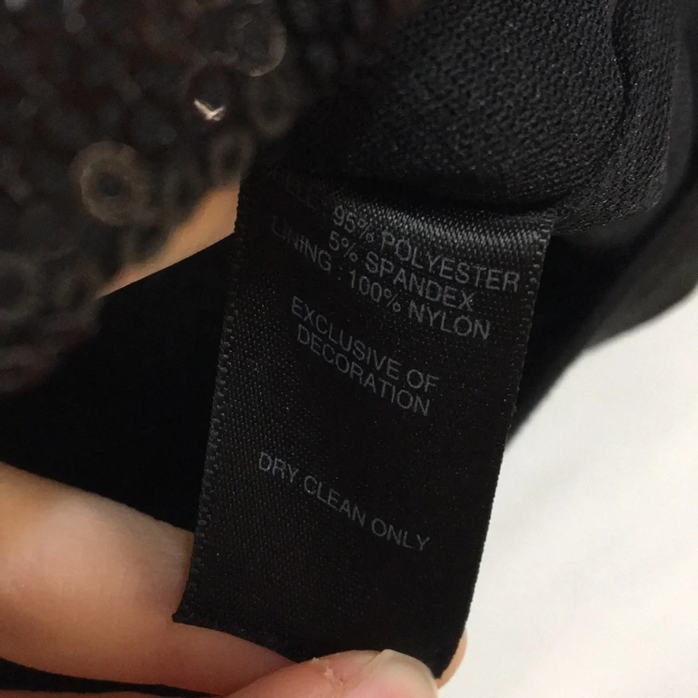 White House Black Market Women’s Black Sleeveless Sequins Top Size XXS Like-NEW - Picture 5 of 6